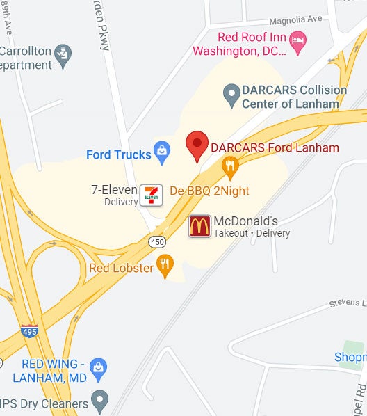 Map of DARCARS Ford of Lanham in Lanham MD